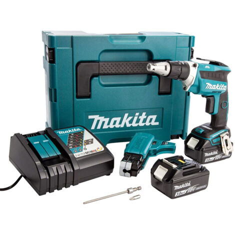 Makita DFS452FJX2 18v Brushless Collated Autofeed Drywall Screwdriver -2 x 3.0ah