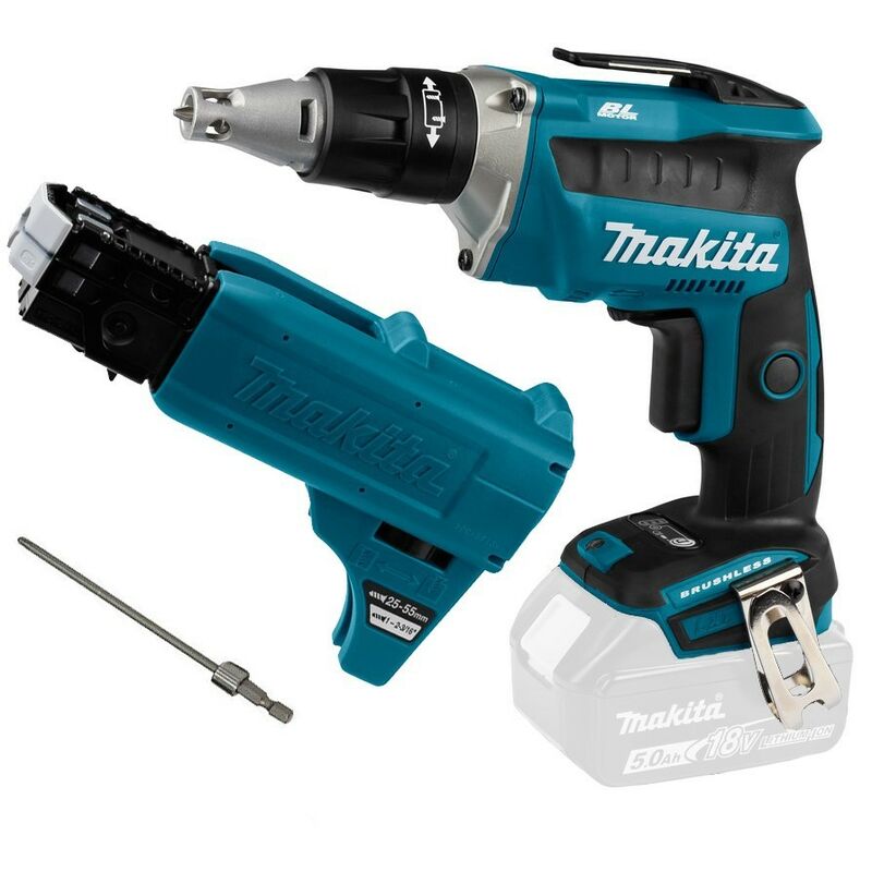 Makita - DFS452Z 18v Collated Autofeed Brushless Screwdriver Lithium + Attachment