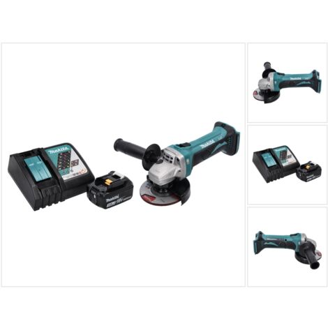 Makita DGA 452 RF1 Akku Winkelschleifer 18 V 115 mm + 1x Akku 3,0 Ah + Ladegerät