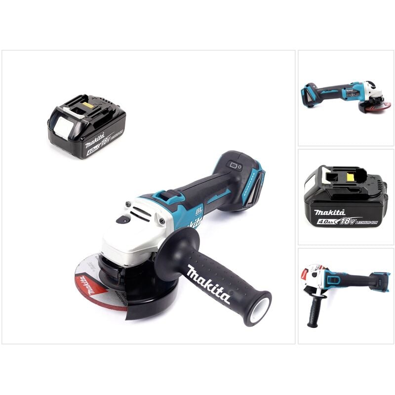 Dga 504 M1 18 v Li-Ion Meuleuse sans fil ø 125 mm brushless + 1x Batterie BL1840 4,0 Ah - sans Chargeur - Makita