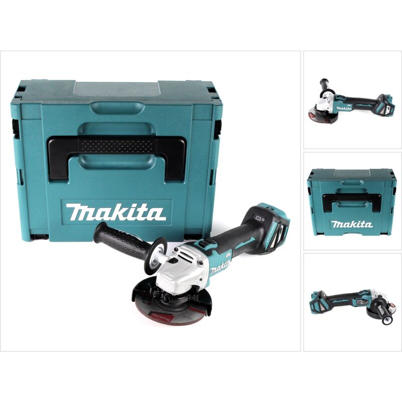 Dga 511 zj Smerigliatrice angolare a batteria 18V 125 mm + Valigetta Makpac - senza batteria, senza caricabatterie - Makita