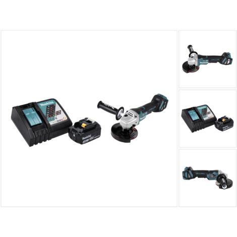 Makita DGA 517 RM1 Akku Winkelschleifer 18 V 125 mm Brushless + 1x Akku 4,0 Ah + Ladegerät