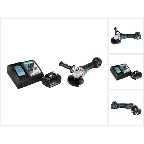 Makita DGA 517 RM1 Meuleuse d'angle sans fil 18 V 125 mm Brushless + 1x batterie 4,0 Ah + chargeur