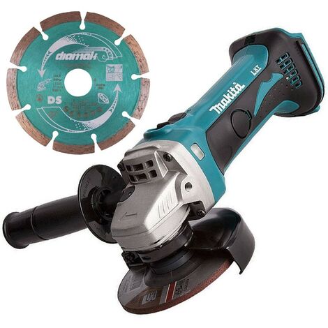 Makita DGA452Z 18v 4.5"" 115mm Angle Grinder Lithium Bare Tool + Diamond Blade