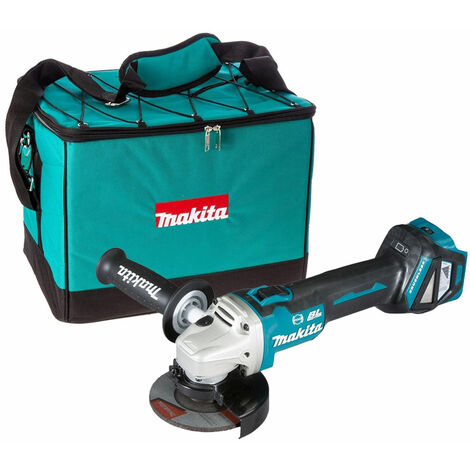 Makita DGA463Z 18V Brushless 115mm Angle Grinder Body with Heavy Duty Tool Bag