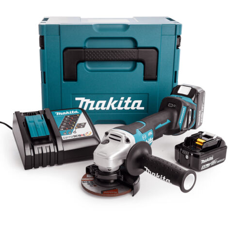 Makita DGA467RTJ 18v Cordless Brushless 115mm Angle Grinder Padde Switch Makpac
