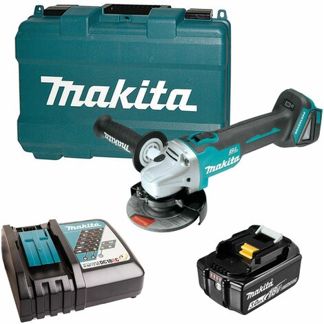 Makita Dga504rf Set Meuleuse Sans Fil 18v Li Ion 1 Batterie 3 0ah Et Coffret Inclus