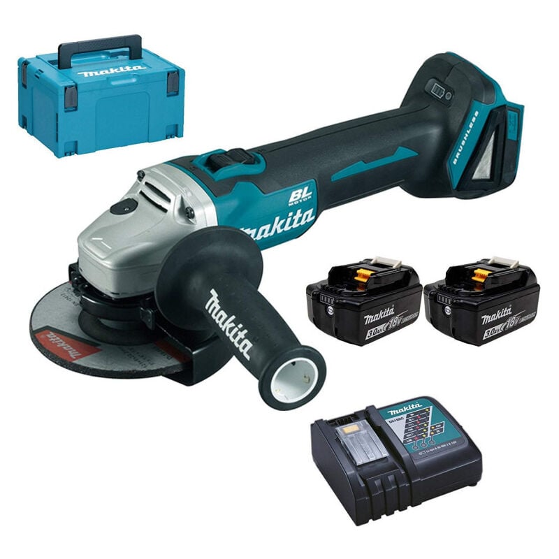 Image of Winkelschleifer 18V lxt Ø125 mm (2x3,0 Ah) in makpac Makita DGA504RFJ