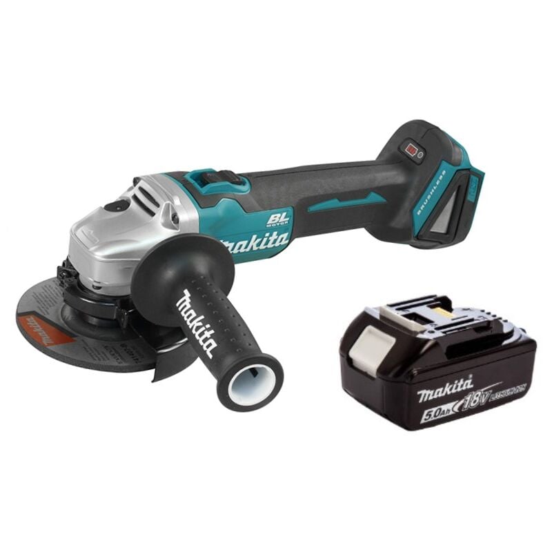 DGA506T1 Meuleuse d'angle 18V lxt Ø125 mm - 1 x 5.0Ah Batterie – sans chargeur - Makita