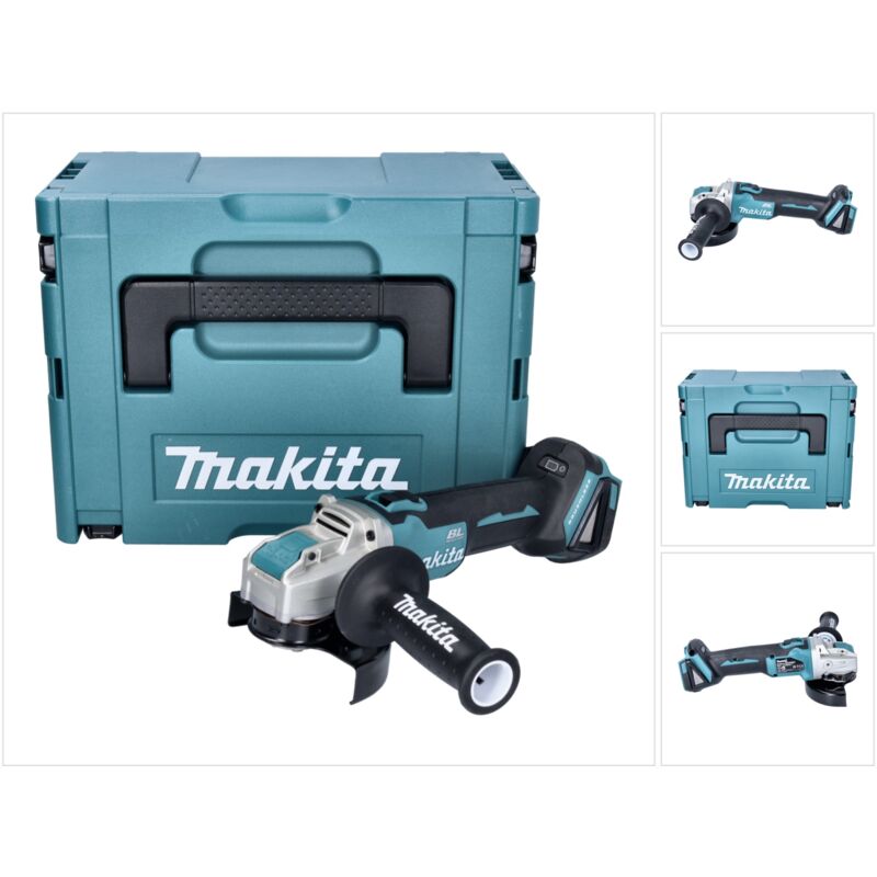 Makita DGA521ZX1J Meuleuse d'angle sans fil 125 mm 18V X LOCK Brushless + Coffret Makpac sans batterie sans chargeur - vue 2