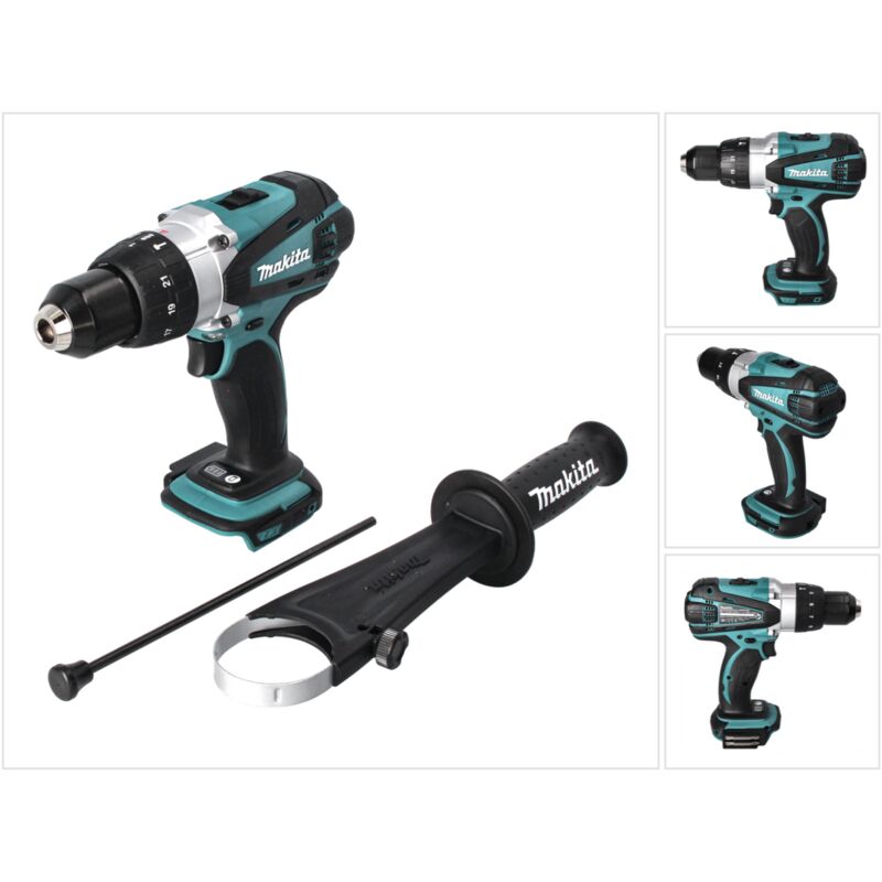 

Makita DHP 458 Z Taladro combinado de impacto a batería 18V / 91Nm - Sin batería, sin cargador incluidos