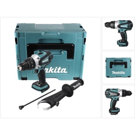 Trapano avvitatore a percussione MAKITA 2 batterie 18V 5,0 Ah,  caricabatterie, valigetta - Ø13mm - DHP458RTJ