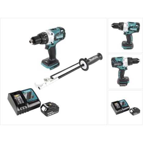 Makita DHP 481 RG1 Perceuse-visseuse à percussion sans fil 18 V 115 Nm Brushless + 1x Batterie 6,0 Ah + Chargeur