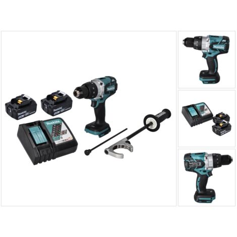 Makita DHP 481 RT Perceuse-visseuse à percussion sans fil 18 V 115 Nm Brushless + 2x Batteries 5,0 Ah + Chargeur