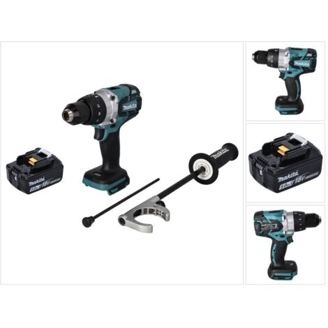Makita DHP 481 T1 Perceuse-visseuse à percussion sans fil 18 V 115 Nm Brushless + 1x Batterie 5,0 Ah - sans chargeur