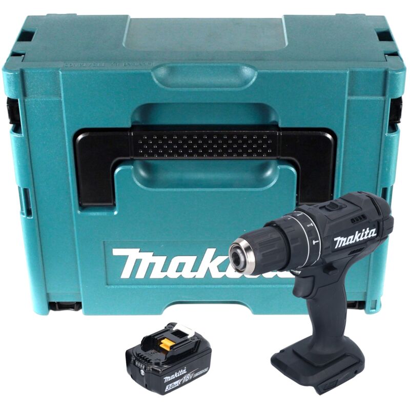 Image of Makita - dhp 482 F1JB Akku Schlagbohrschrauber 18 v 62 Nm Schwarz + 1x Akku 3,0 Ah + Makpac - ohne Ladegerät