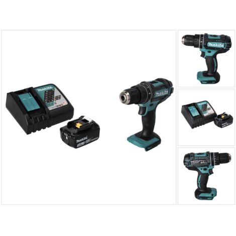 Makita DHP 482 RF1 Perceuse-visseuse à percussion sans fil 18 V 62 Nm + 1x batterie 3,0 Ah + chargeur