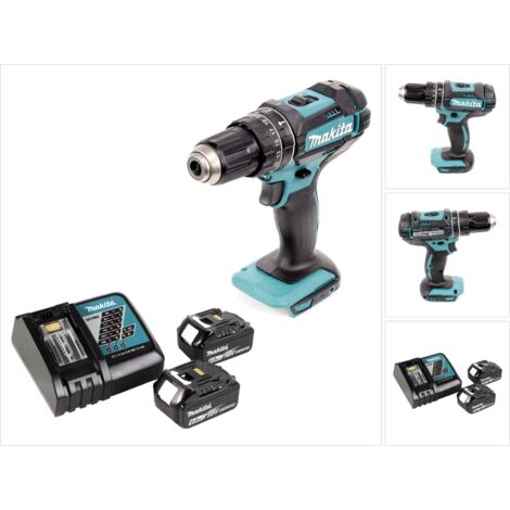 Makita DHP 482 RG Perceuse-visseuse à percussion sans fil 18 V 62 Nm + 2x batterie 6,0 Ah + chargeur