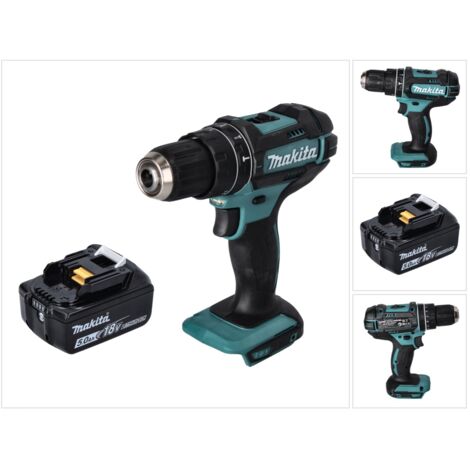Makita DHP 482 T1 Perceuse-visseuse à percussion sans fil 18 V 62 Nm + 1x batterie 5,0 Ah - sans chargeur
