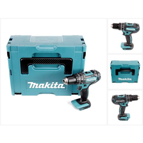 Makita DHP 482 ZJ - 18 V Li-Ion Perceuse visseuse à percussion sans fil avec boîtier Makpac - sans Batterie ni Chargeur