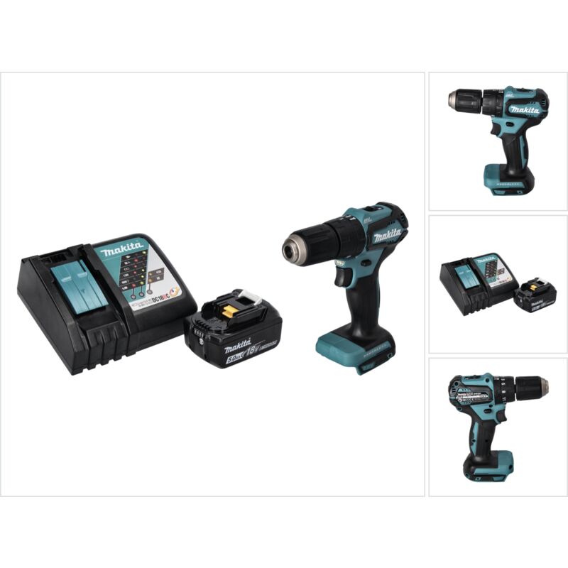 Dhp 483 RT1 18 v 40 Nm Brushless Cordless Drill + 1x 5.0 Ah Battery + Charger - Makita