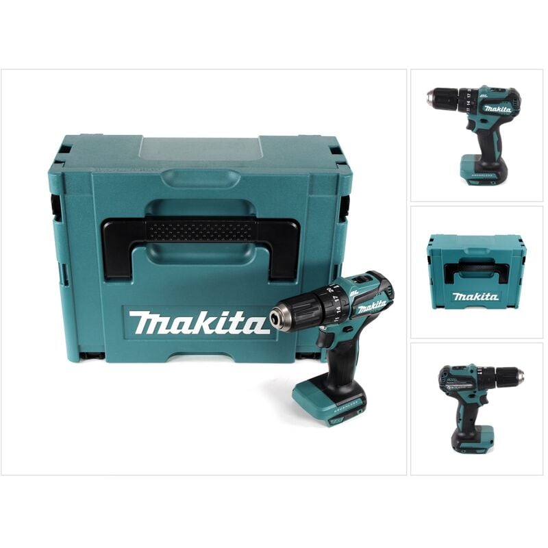 Dhp 483 zj 18 v Li-Ion Brushless Perceuse visseuse à percussion sans fil avec boîtier Makpac - sans Accessoires, ni Batteries, ni Chargeur - Makita
