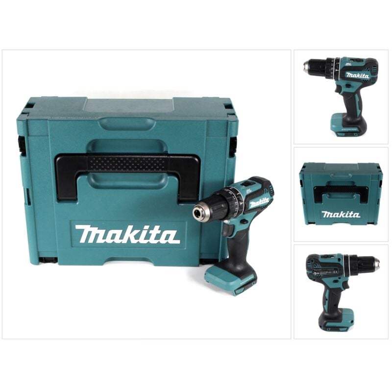 Dhp 485 zj 18 v Li-Ion Perceuse visseuse à percussion sans fil Solo + Coffret de transport - sans batterie, sans chargeur - Makita