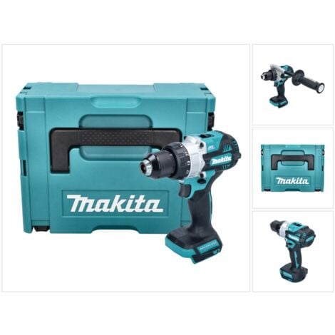 Makita DHP 486 ZJ Perceuse-visseuse à percussion sans fil 18 V 130 Nm Brushless + Makpac - sans batterie, sans chargeur