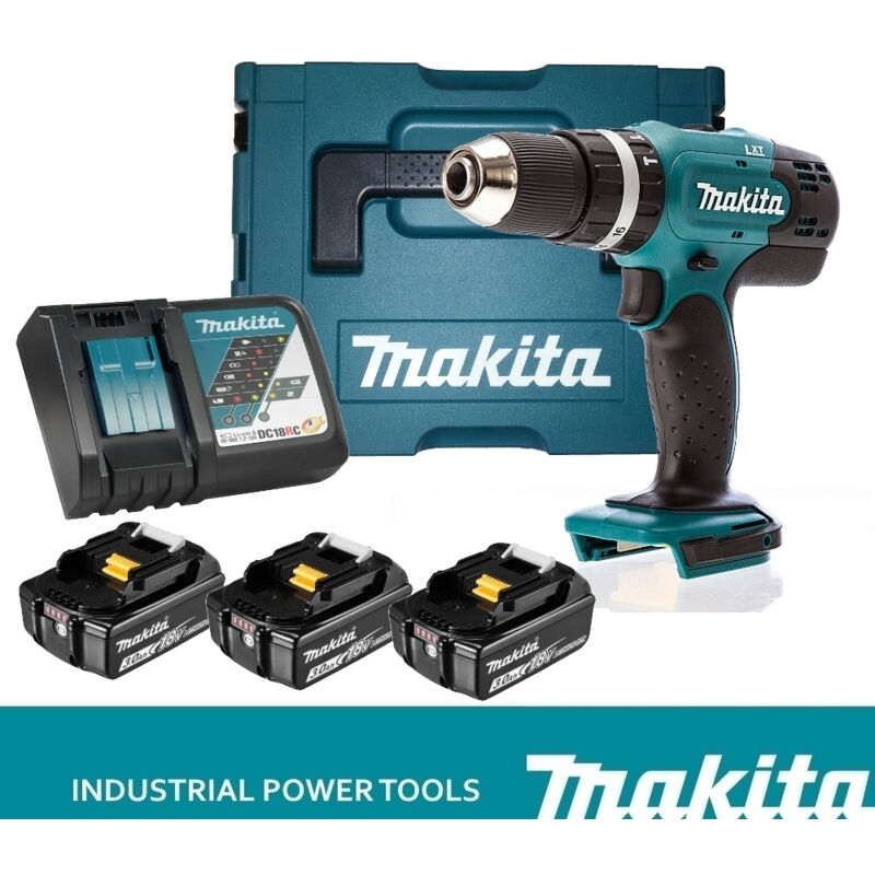 Trapano avvitatore a batteria c/percussione 18V Litio c/3 batterie