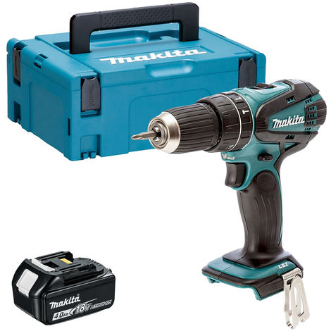 Makita DHP456Z 18V Li-ion Combi Hammer Drill with 1 x 4.0Ah Battery in Case:18V