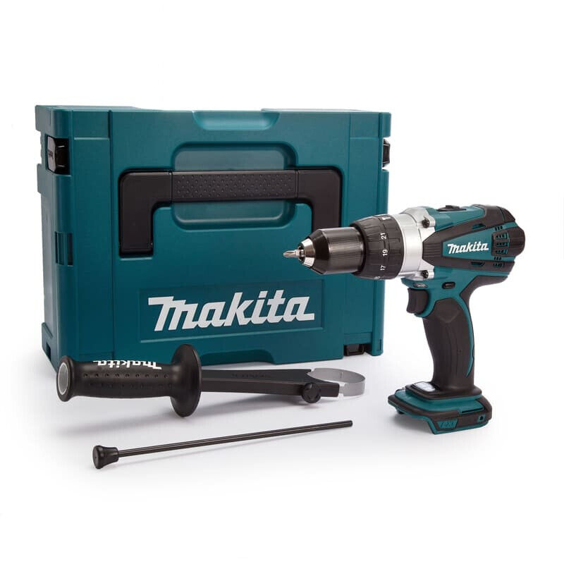 Perceuse à percussion 18V lxt (machine seule) en makpac Makita DHP458ZJ