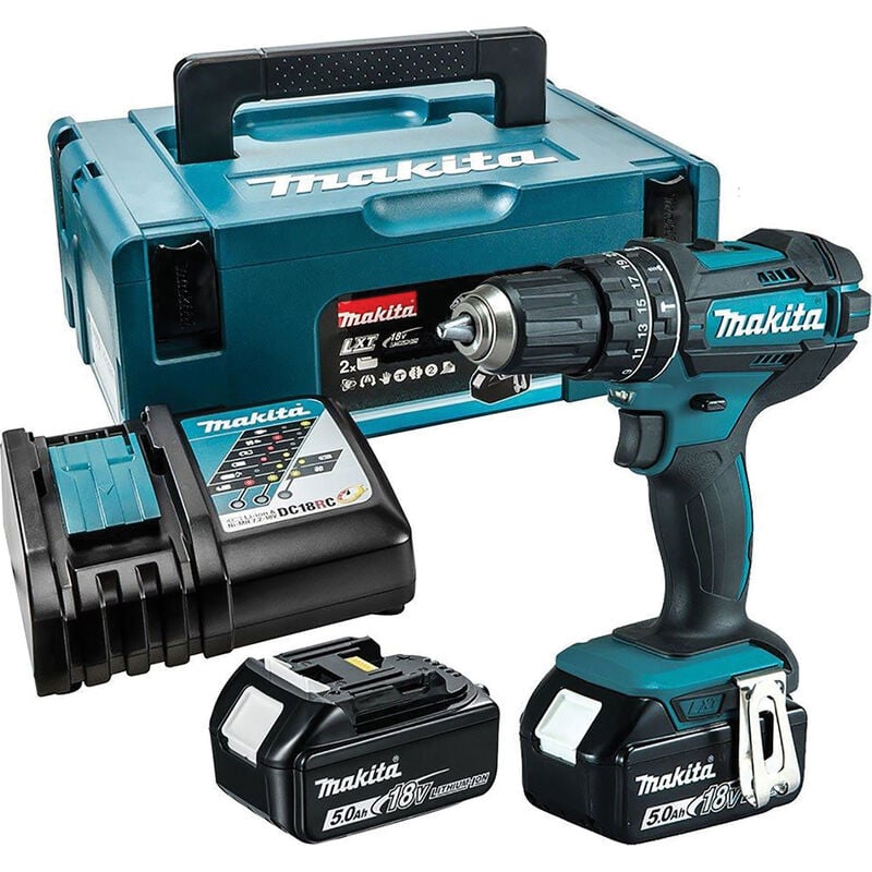 Makita - DHP482RTJ 18v Combi drill 13mm keyless chuck