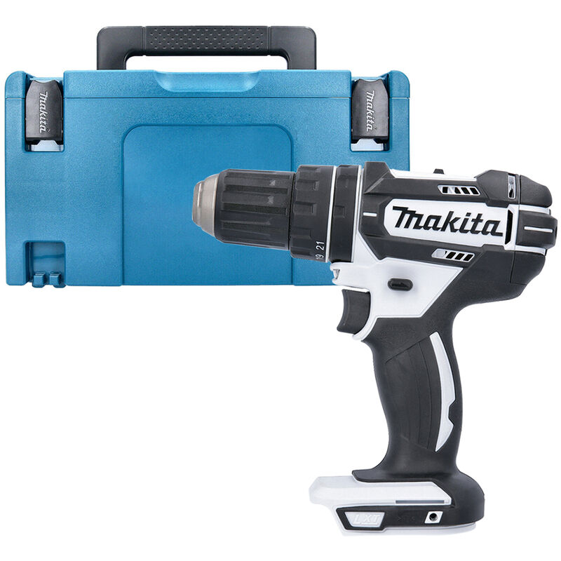Makita - DHP482Z White LXT Li-ion 18V Combi Drill With 821551-8 Type 3 Case