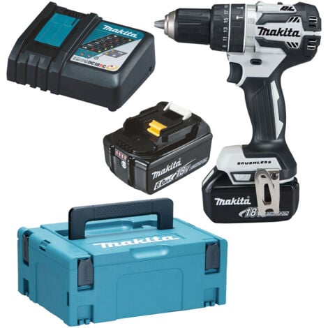 Makita DHP484RGJW Akku Schlagbohrschrauber 54/30 Nm Bl 18V Li-Ion Lxt