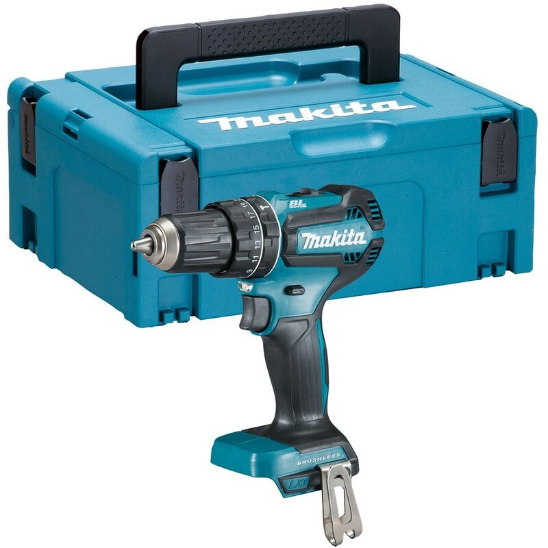 Makita DHP485Z 18V LXT Lithium Brushless Combi Hammer Drill Bare + Makpac Case