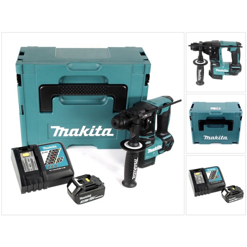Makita - dhr 171 RF1J Tassellatore a batteria 18V / 1,2J / sds Plus + 1x Batteria 3,0 Ah + Caricabatterie + Valigetta Makpac