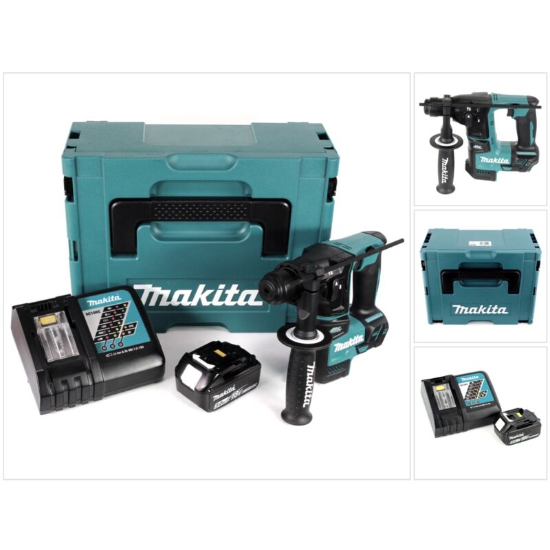 Dhr 171 RT1J Perceuse à percussion sans fil Brushless sds Plus + 1x Batterie 5.0Ah + Chargeur + Coffret Makpac - Makita