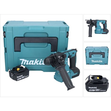 Makita DHR 183 M1J marteau perforateur sans fil 18 V 1,7 J SDS plus brushless + 1x batterie 4,0 Ah + Makpac - sans kit chargeur