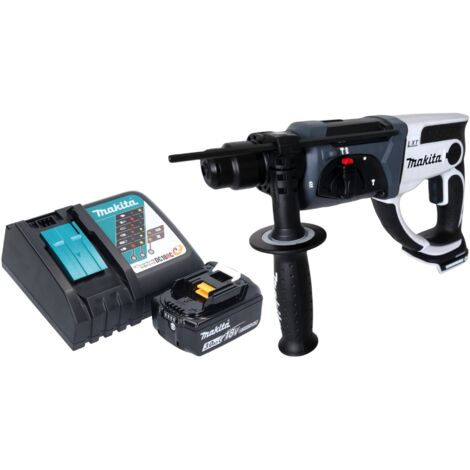 Makita DHR 202 RF1W Akku Bohrhammer 18 V 20 mm 2,0 J weiß + 1x Akku 3,0 Ah + Ladegerät