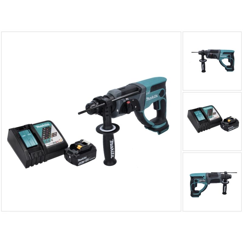 Makita - dhr 202 RM1 18 v 2,0 j sds Plus Martello a scalpello a batteria + 1x Batteria 4,0 Ah + Ladegert