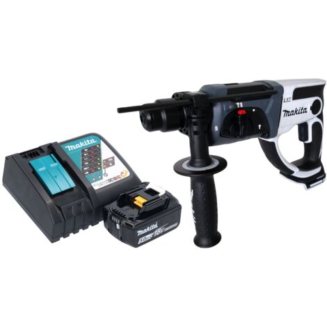 Makita DHR 202 RT1W Akku Bohrhammer 18 V 20 mm 2,0 J weiß + 1x Akku 5,0 Ah + Ladegerät