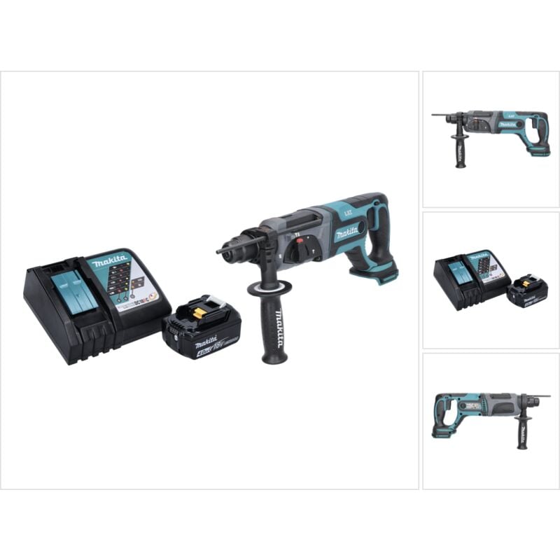 Makita - dhr 241 RM1 Perforateur sans fil 18V 2,0J + 1x Batterie 4.0Ah + Chargeur rapide - sans Makpac