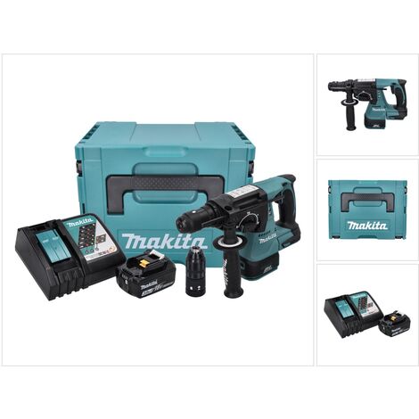 Makita DHR 243 RF1J Akku Bohrhammer 18 V 2,0 J SDS plus Brushless + 1x Akku 3,0 Ah + Ladegerät + Makpac