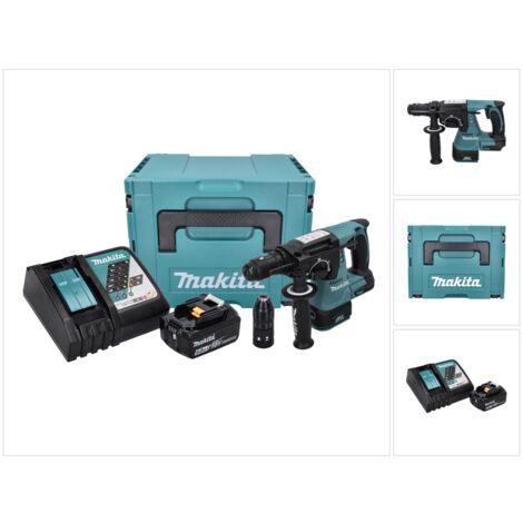 Makita DHR 243 RG1J Perforateur sans fil 18 V 2,0 J SDS plus Brushless + 1x Batterie 6,0 Ah + Chargeur + Makpac