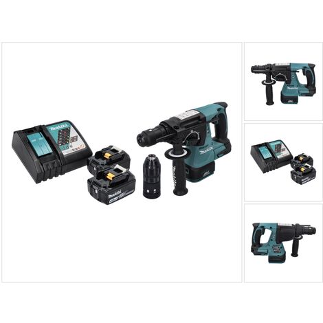 Makita DHR 243 RM Akku Bohrhammer 18 V SDS plus Brushless + 2x Akku 4,0 Ah + Ladegerät