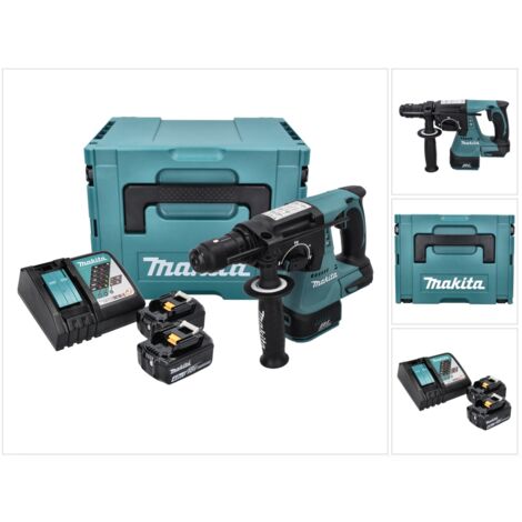 Makita DHR 243 RMJ Akku Bohrhammer 18 V 2,0 J SDS plus Brushless + 2x Akku 4,0 Ah + Ladegerät + Makpac