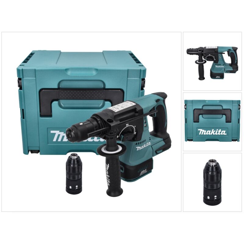 Makita - dhr 243 zj Perforateur sans fil 18 v 2,0 j sds plus Brushless + Coffret Makpac - sans batterie, sans chargeur