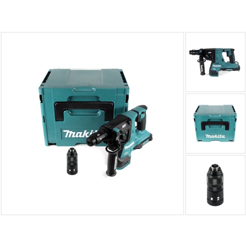 

Makita DHR 281 ZJ Martillo a batería 2x18V / SDS-Plus en Makpac 3 - Sin batería, sin cargador incluidos
