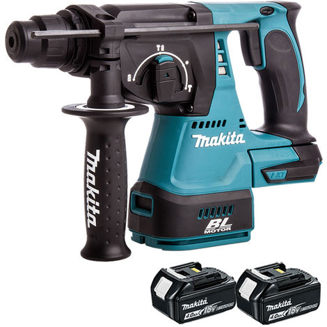 Makita DHR242Z 18V Brushless SDS + Rotary Hammer & 2 x 4Ah Batteries