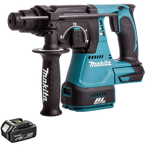 Makita DHR242Z 18V SDS+ Brushless Hammer Drill With 1 x 5.0Ah Battery